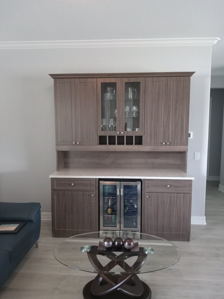 Custom cabinet installation in Sarasota FL by Dream Closets LLC